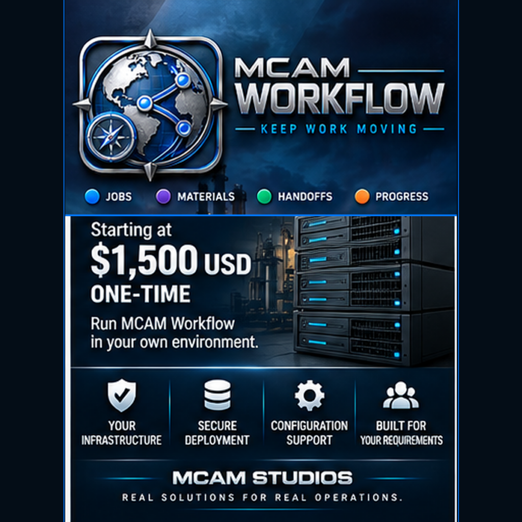 MCAM Workflow Customer-Hosted On-Premises Deployment